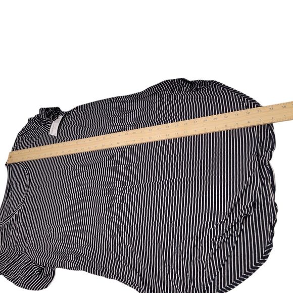 Daily Rituals Women's Striped Short Sleeve Hi-Low Tunic Top Size X-Large - Picture 10 of 10